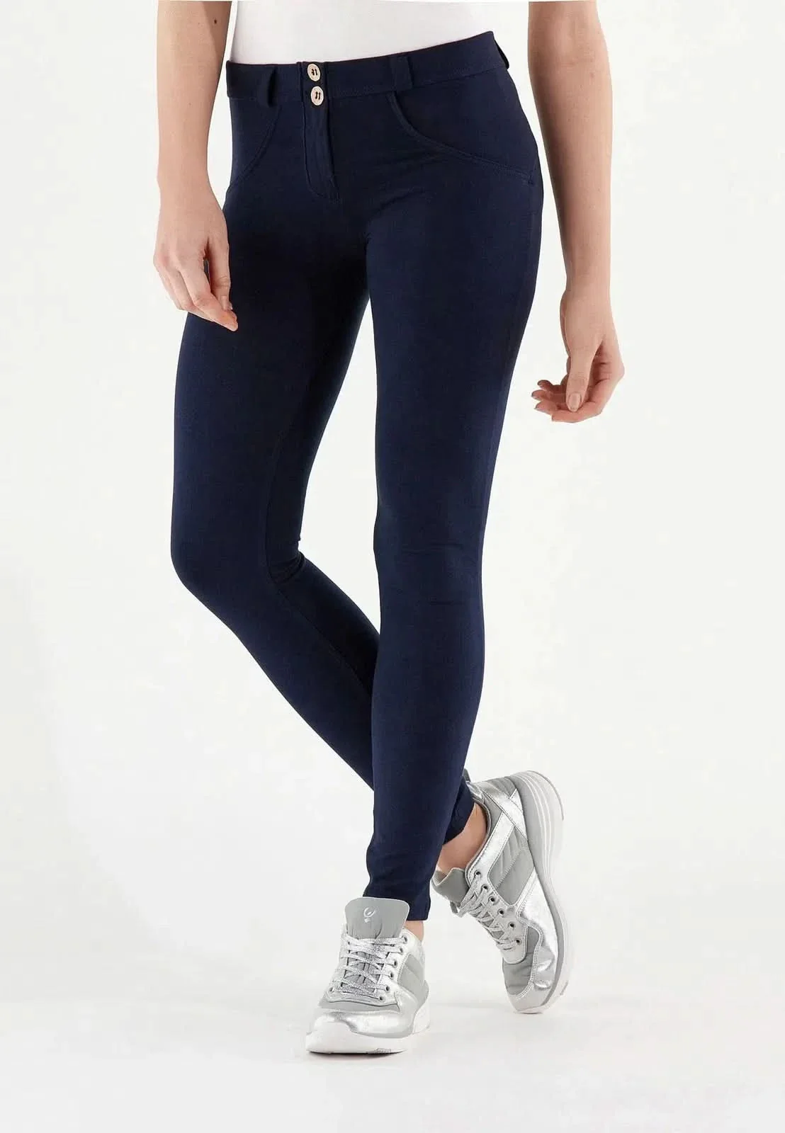 WRUP Fashion - Mid Rise - Full Length - Navy Blue - Image 2