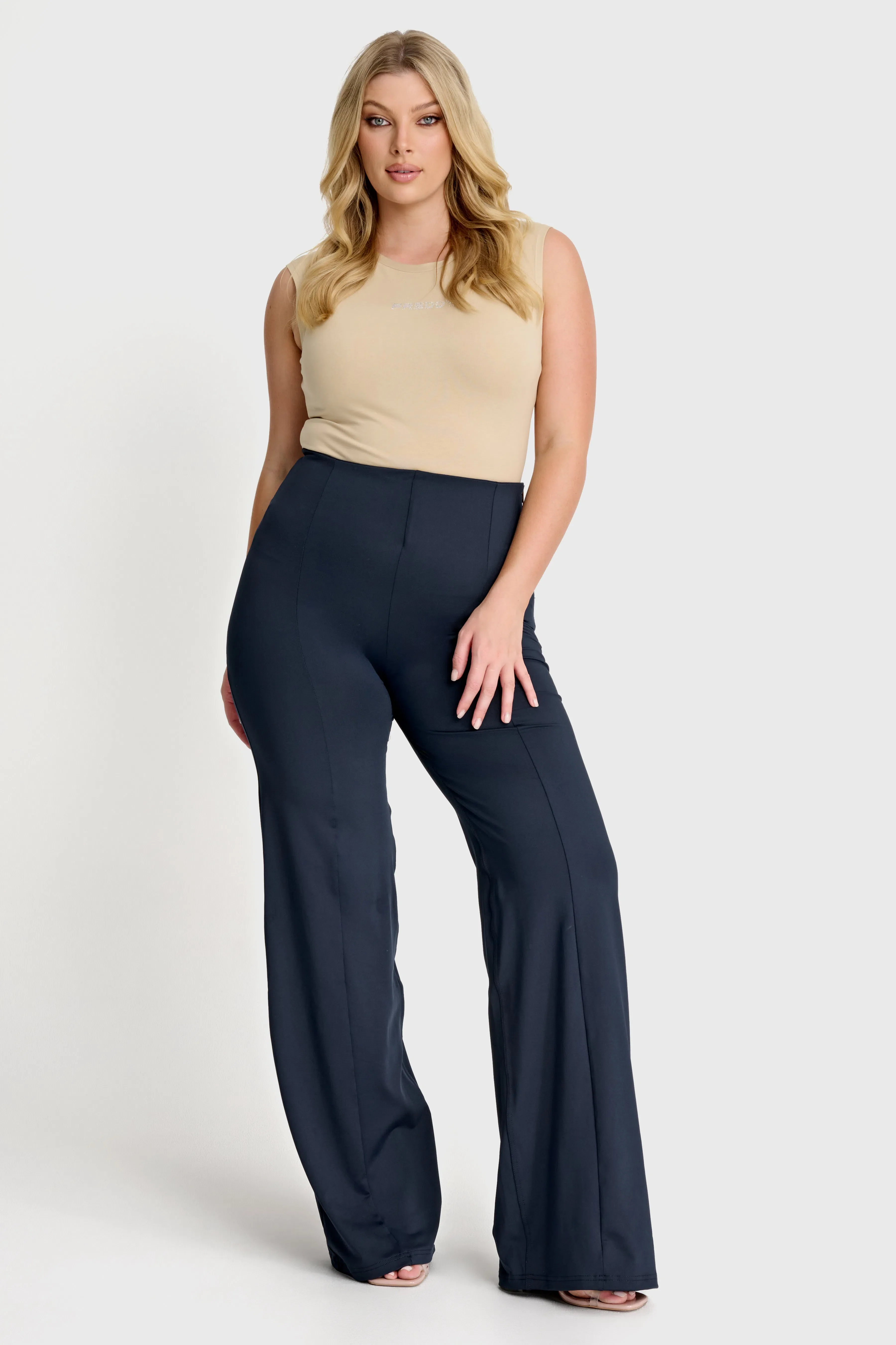 WRUP DIWO Boss Wear - High Waisted - Wide Leg - Deep Blue - Image 2