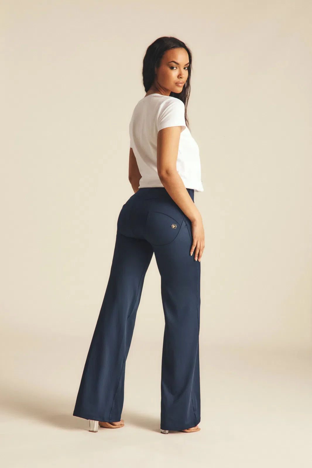 WRUP DIWO Boss Wear - High Waisted - Wide Leg - Deep Blue - Image 5