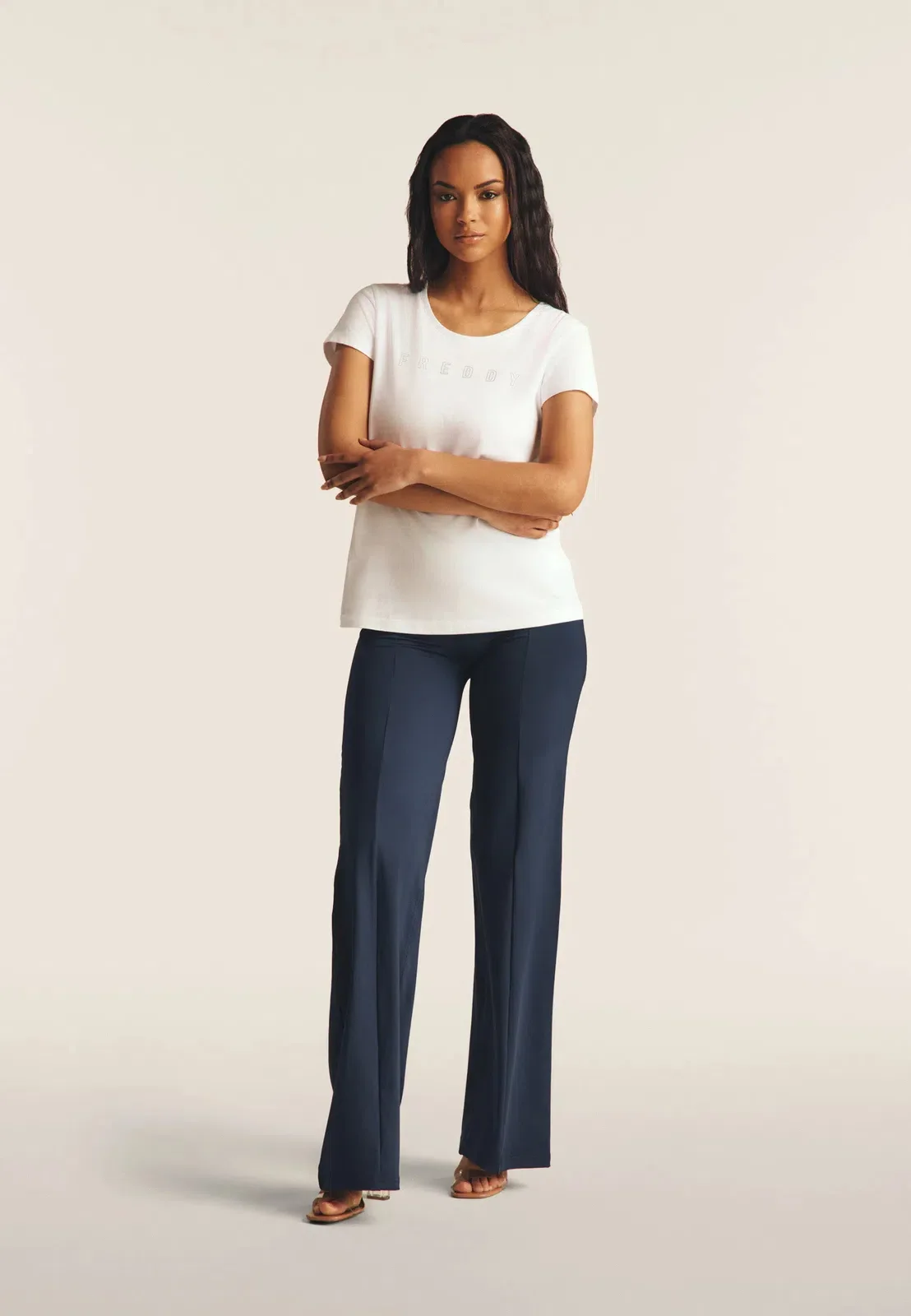 WRUP DIWO Boss Wear - High Waisted - Wide Leg - Deep Blue - Image 8