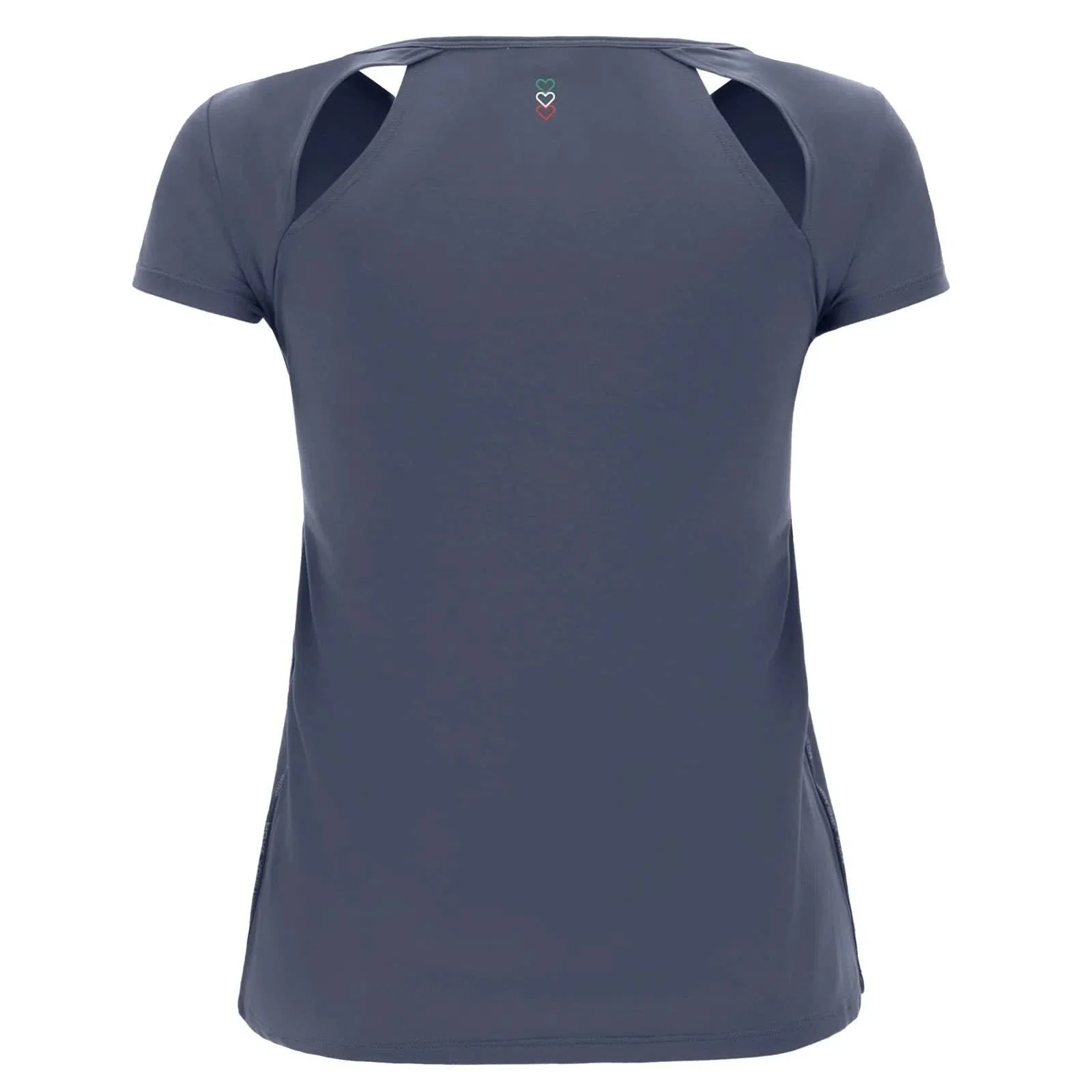 Yoga T-Shirt with openings at the back - Dusty Blue