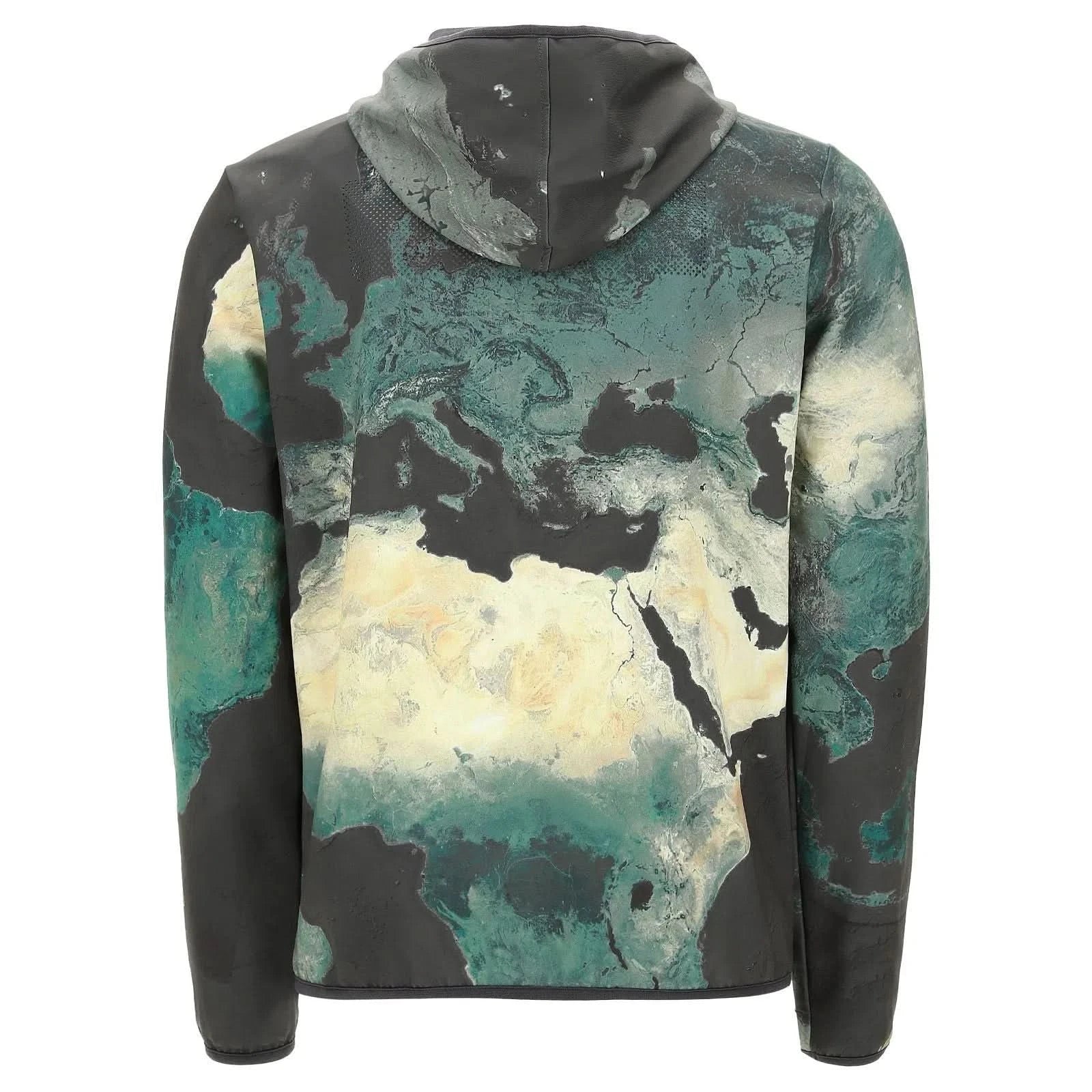 Men's Zip Up PRO Hoodie - Earth Print - Image 5